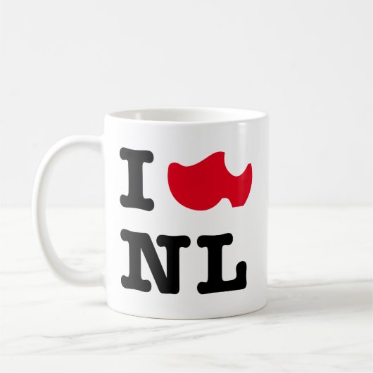 Mug J'aime NL, j'aime Hollande (Gauche)