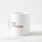 Mug J'aime Noël (Devant gauche)