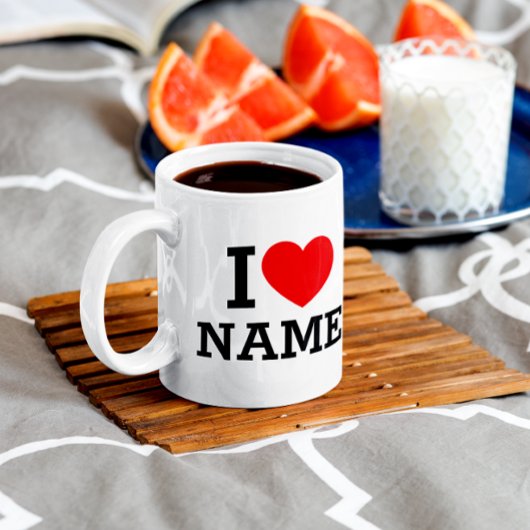 Mug J'aime Nom