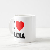 Mug J'aime Obama (Devant gauche)