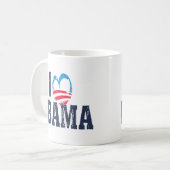 Mug J'aime Obama (Devant gauche)