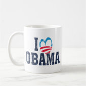 Mug J'aime Obama (Gauche)