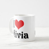 Mug J'aime Olivia (Devant gauche)