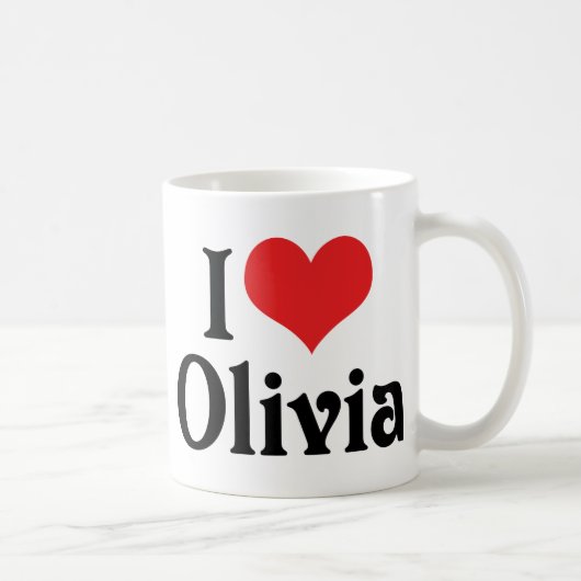 Mug J'aime Olivia (Droite)