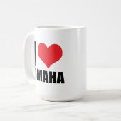 Mug J'aime Omaha (Devant gauche)