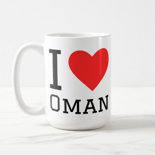 Mug J'aime Oman (Gauche)
