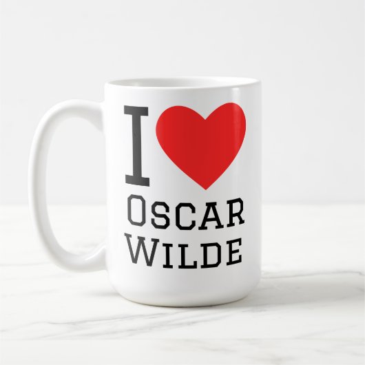 Mug j'aime Oscar Wilde (Gauche)