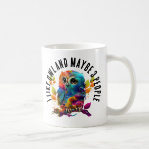 MUG J'AIME OWL ET PEUT-ÊTRE 3 PERSONNES