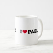 MUG J'AIME PABLO (Devant droit)