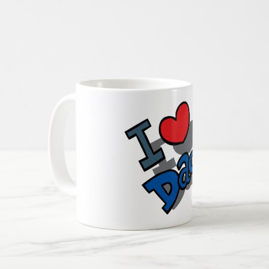 Mug J'aime papa (Devant gauche)