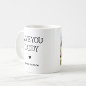 Mug J'aime papa | Texte manuscrit photo (Devant gauche)
