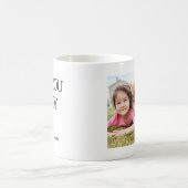 Mug J'aime papa | Texte manuscrit photo (Centre)