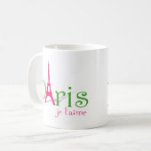 Mug J'aime Paris (Devant gauche)