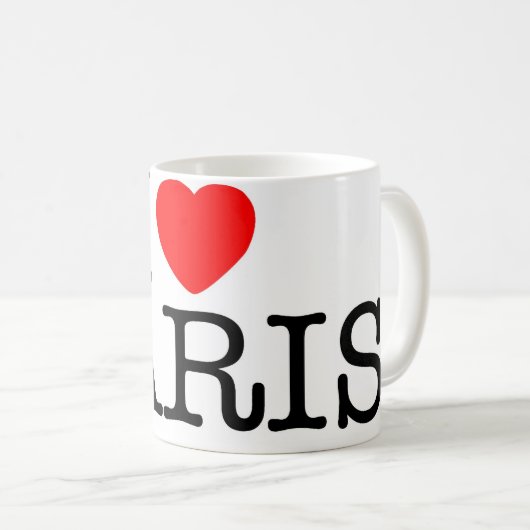 Mug J'aime Paris (Devant droit)