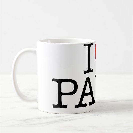 Mug J'aime Paris (Gauche)