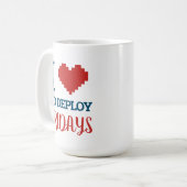 Mug J'Aime Pas Déployer Vendredi (Devant gauche)