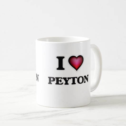 Mug J'aime Peyton (Devant droit)