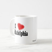Mug J'aime Philadelphie (Devant gauche)