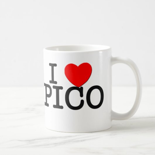 Mug J'aime Pico le Massachusetts (Droite)