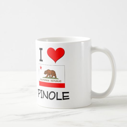 Mug J'aime PINOLE la Californie (Droite)