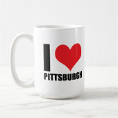 Mug J'aime Pittsburg (Gauche)