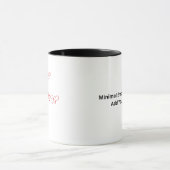 Mug J'aime plus de style romantique minimal (Centre)