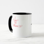Mug J'aime plus de style romantique minimal (Devant gauche)
