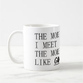 Mug J'aime plus les chèvres (Gauche)