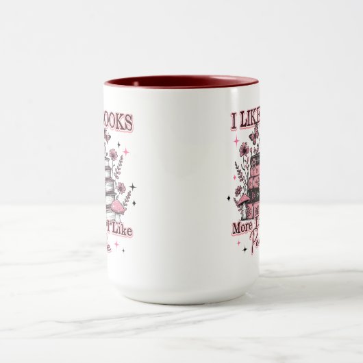 Mug J'Aime Plus Les Livres Que... (Centre)