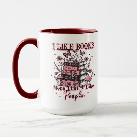 Mug J'Aime Plus Les Livres Que... (Gauche)