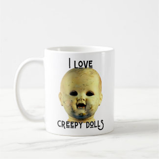 Mug J'Aime Poupées Déplaisantes - Tête de poupée
