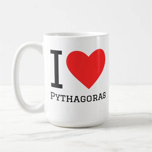 Mug J'aime Pythagore (Gauche)