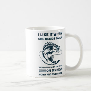 Mug J'aime quand elle se penche mais j'adore ça drôle