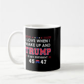 Mug J'Aime Quand Je Me Réveille Le Matin Donald Trump (Gauche)