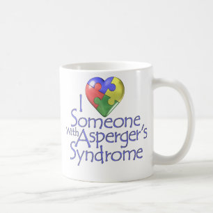 Mug J'aime quelqu'un avec Asperger