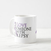 Mug j'aime quelqu'un avec l'épilepsie (Devant gauche)