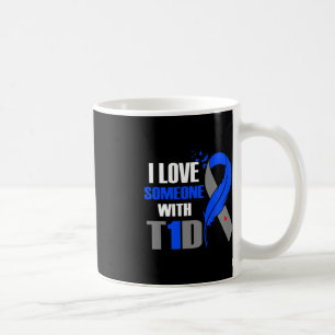 Mug J'Aime Quelqu'Un Avec T1D Type 1 Sensibilisation a