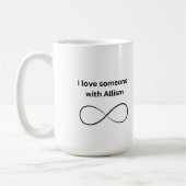 Mug J'aime quelqu'un avec un allisme (Gauche)