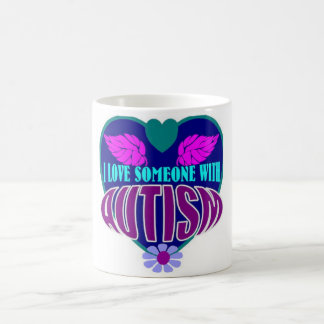 Mug J'aime quelqu'un qui a de l'autisme