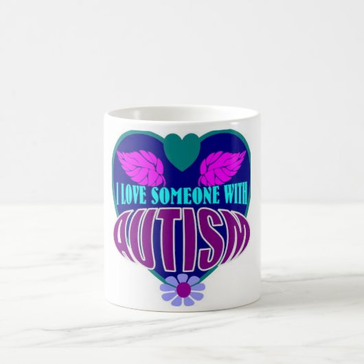 Mug J'aime quelqu'un qui a de l'autisme (Centre)