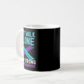 Mug J'Aime Quelqu'Un Turquoise-violet Prévention Du Su (Devant gauche)