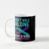 Mug J'Aime Quelqu'Un Turquoise-violet Prévention Du Su (Gauche)