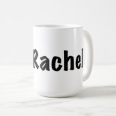 Mug J'aime Rachel (Devant droit)