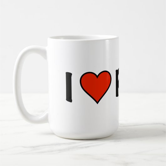 Mug J'aime Rachel (Gauche)