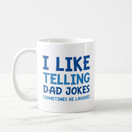 Mug J'aime Raconter des Blagues de Papa (Gauche)