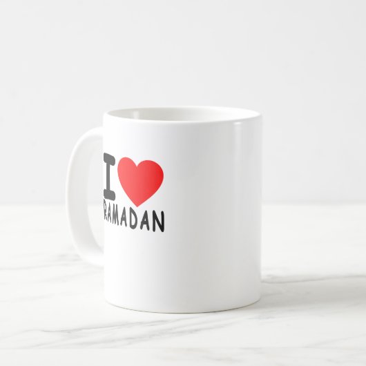 Mug J'aime Ramadan. (Devant gauche)