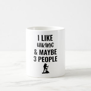 Mug J'Aime Randonnée Et Peut-Être 3 Personnes