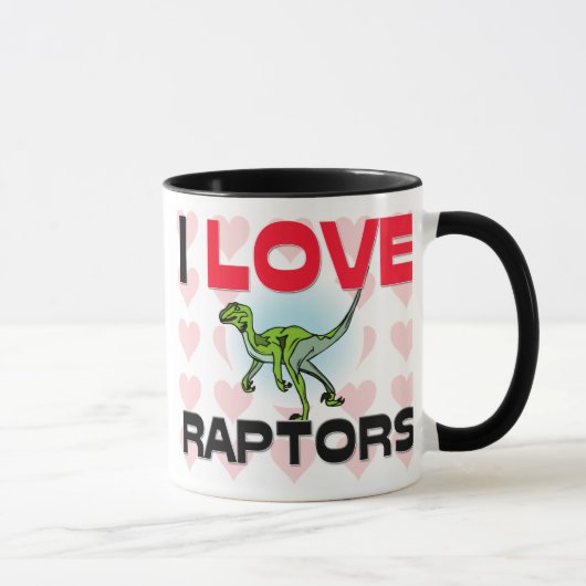 Mug J'aime Raptors (Droite)