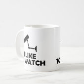 Mug J'Aime Regarder L'Enregistrement De Caméra Vidéo C (Devant gauche)