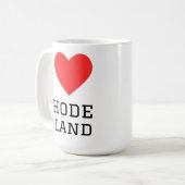 Mug J'aime Rhode Island (Devant gauche)